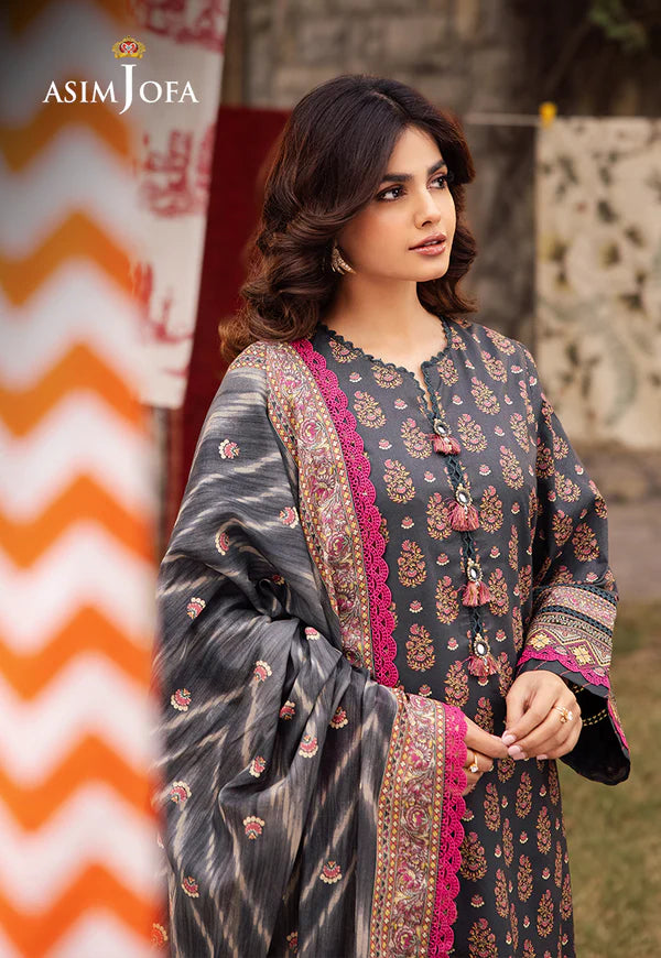 AJUBJ-49 PRINTED LAWN 3 PC