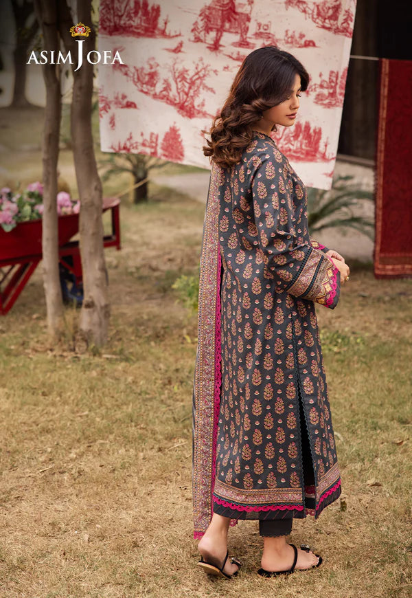 AJUBJ-49 PRINTED LAWN 3 PC