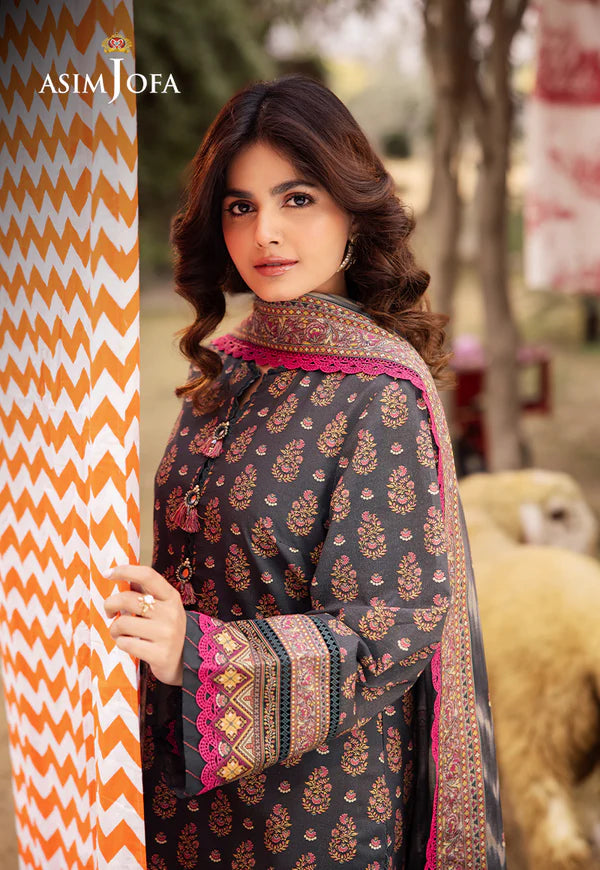 AJUBJ-49 PRINTED LAWN 3 PC