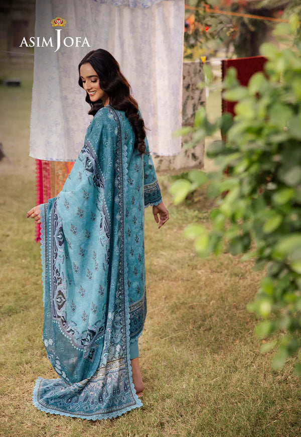 AJUBJ-46 PRINTED LAWN 3 PC