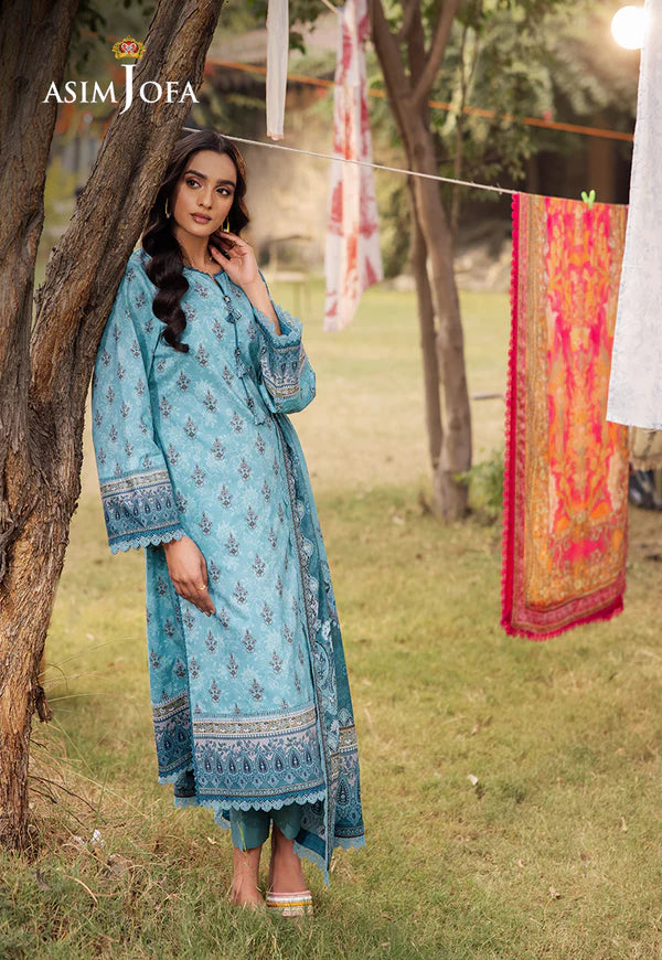 AJUBJ-46 PRINTED LAWN 3 PC