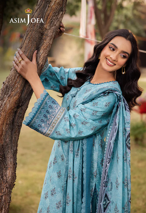 AJUBJ-46 PRINTED LAWN 3 PC