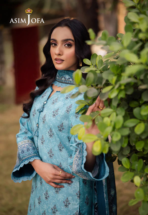 AJUBJ-46 PRINTED LAWN 3 PC