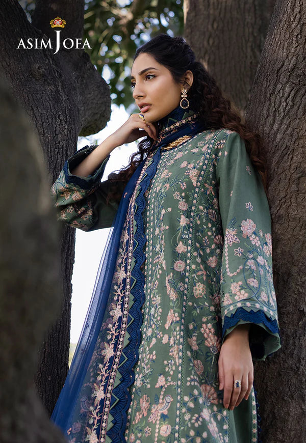 AJELL-14 EMBROIDERED LAWN 3 PCS