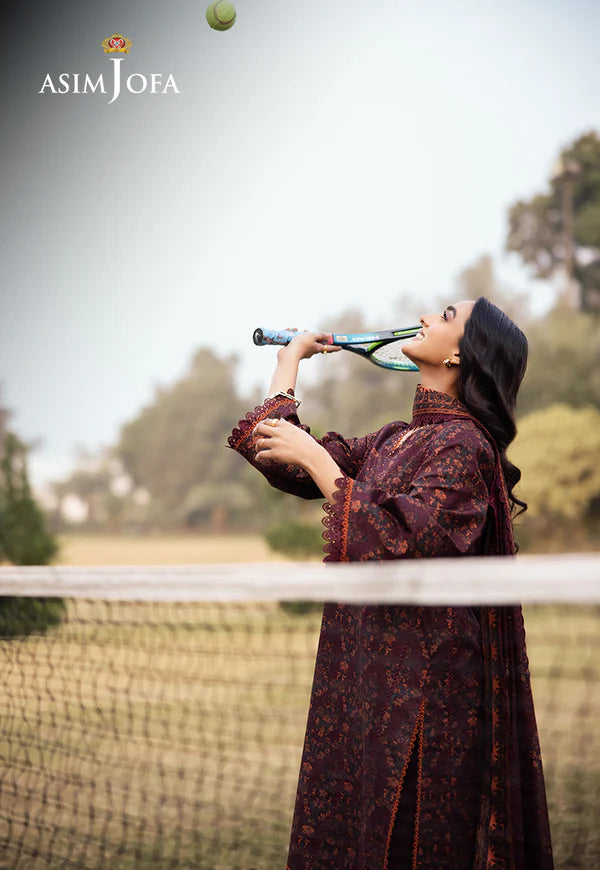 AJUBJ-28 PRINTED LAWN 3 PC