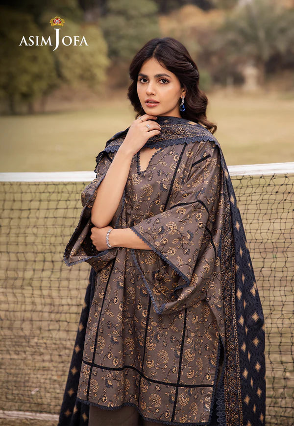 AJUBJ-20 Printed Lawn 3 Pcs