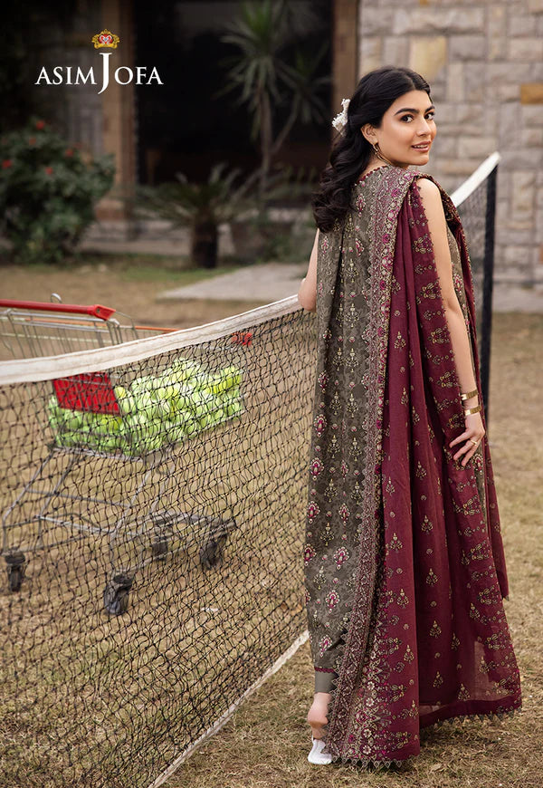 AJUBJ-29 PRINTED LAWN 3 PC