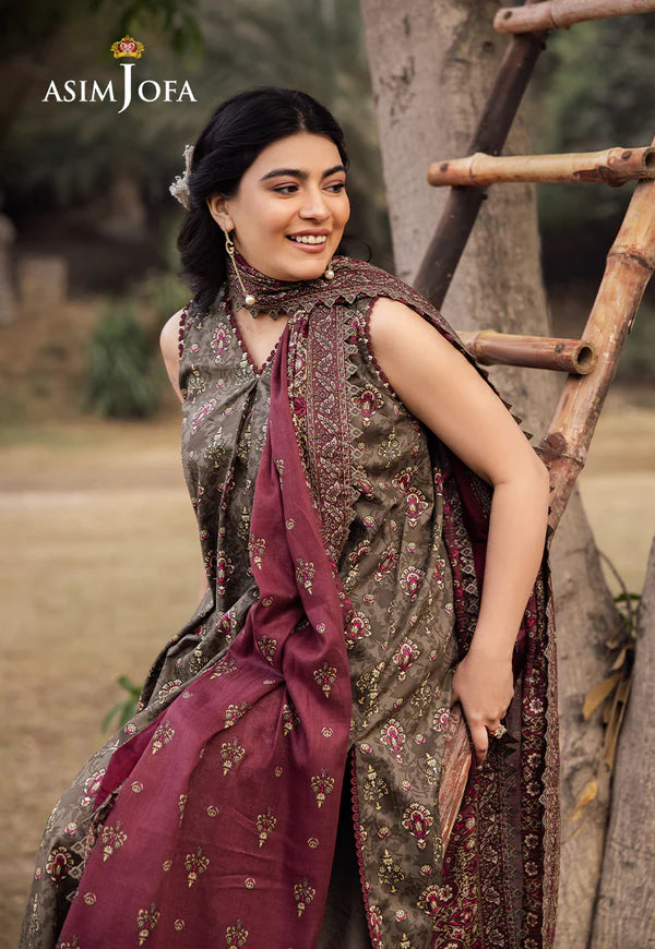 AJUBJ-29 PRINTED LAWN 3 PC