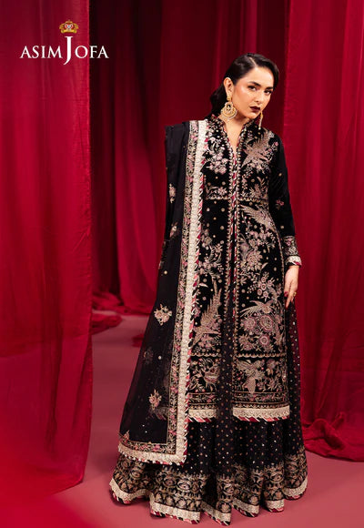 AJMV-01 EMBROIDERED VELVET 3 PCS