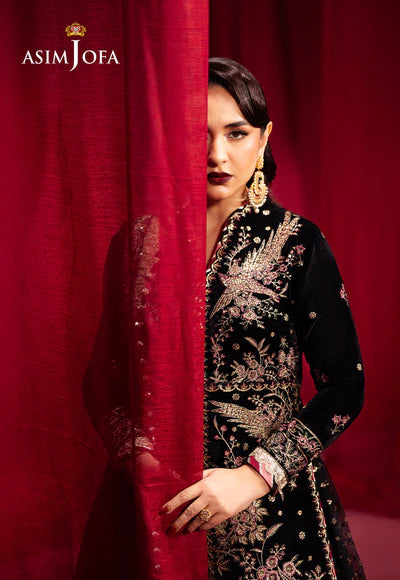 AJMV-01 EMBROIDERED VELVET 3 PCS