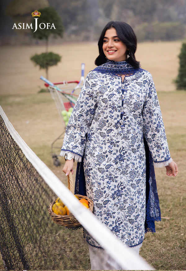 AJUBJ-35 PRINTED LAWN 3 PC