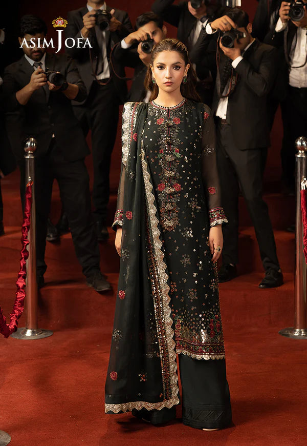 AJLLF-17 Embroidered Chiffon 3 Pcs