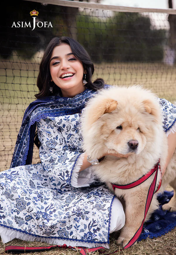 AJUBJ-35 PRINTED LAWN 3 PC