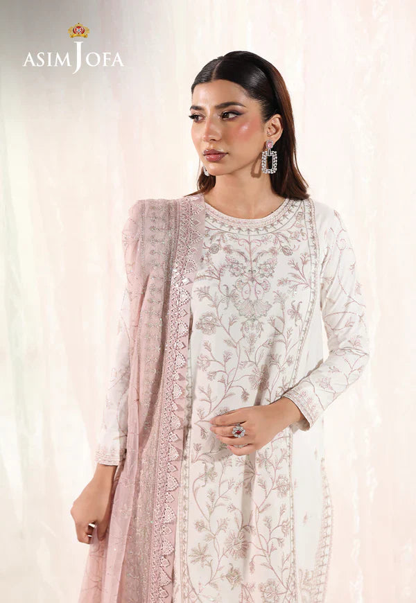AJUEV-17 EMBROIDERED SLUB LAWN UNSTITCHED 3 PCS