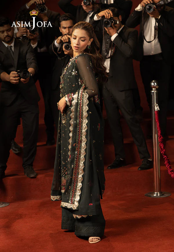 AJLLF-17 Embroidered Chiffon 3 Pcs