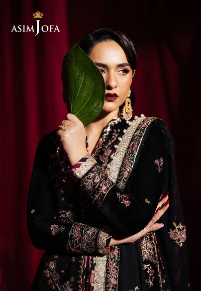 AJMV-01 EMBROIDERED VELVET 3 PCS