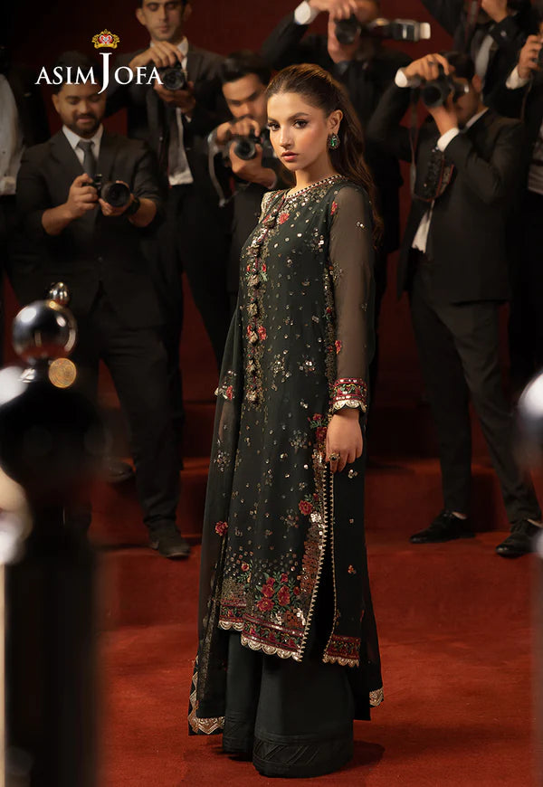 AJLLF-17 Embroidered Chiffon 3 Pcs