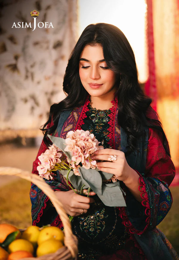 AJUBJ-06 PRINTED EMBROIDERED LAWN 3 PC