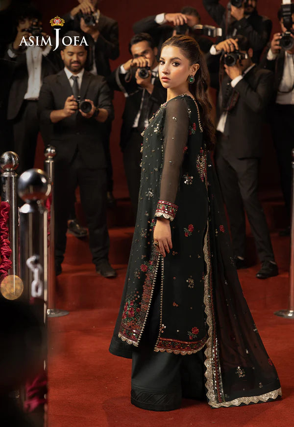 AJLLF-17 Embroidered Chiffon 3 Pcs