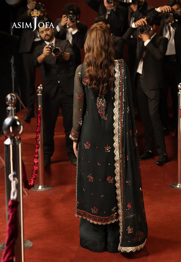 AJLLF-17 Embroidered Chiffon 3 Pcs