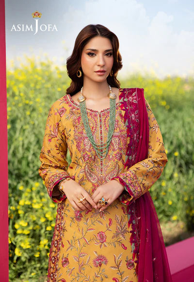 AJELL-07 EMBROIDERED LAWN 3 PCS