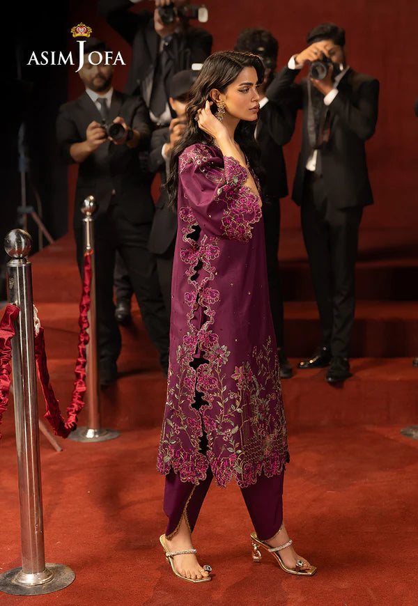 AJLLF-09 Embroidered Lawn Silk 2 Pcs