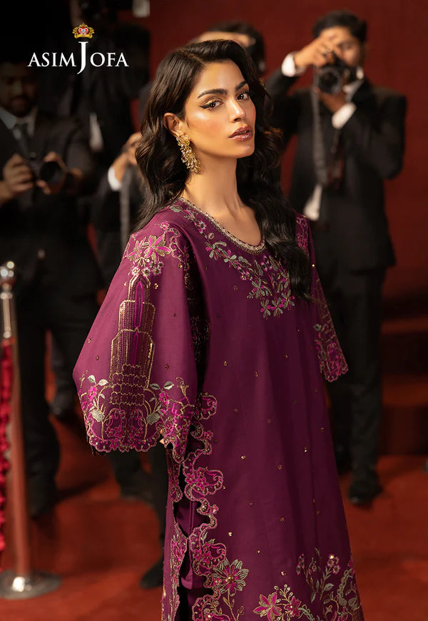 AJLLF-09 Embroidered Lawn Silk 2 Pcs