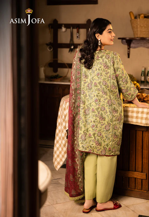 AJUBJ-31 PRINTED LAWN 3 PC