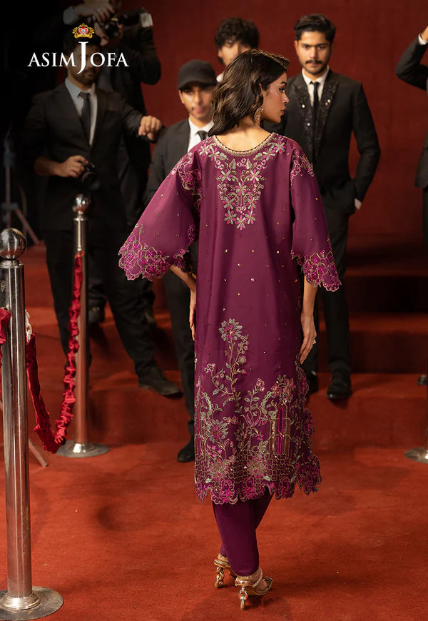 AJLLF-09 Embroidered Lawn Silk 2 Pcs