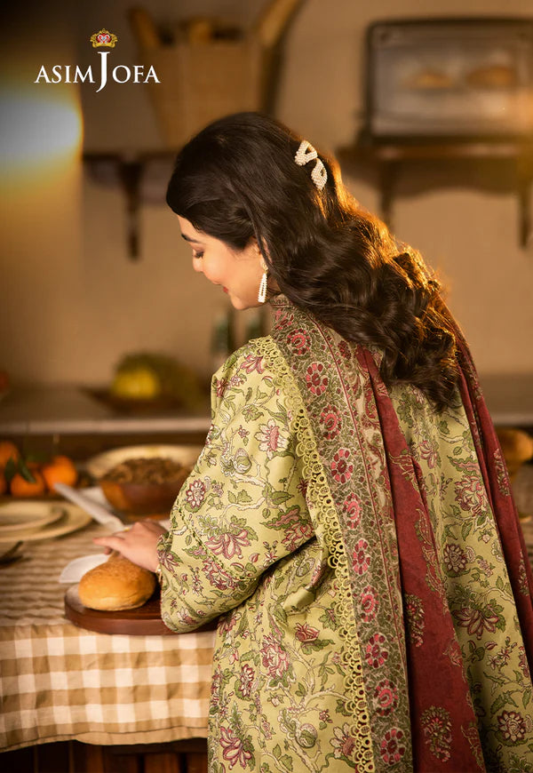 AJUBJ-31 PRINTED LAWN 3 PC