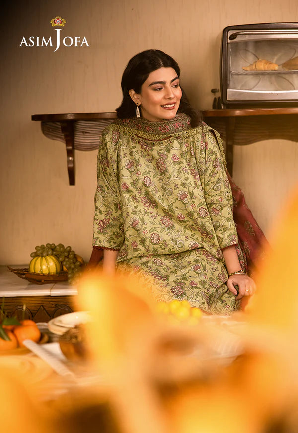 AJUBJ-31 PRINTED LAWN 3 PC