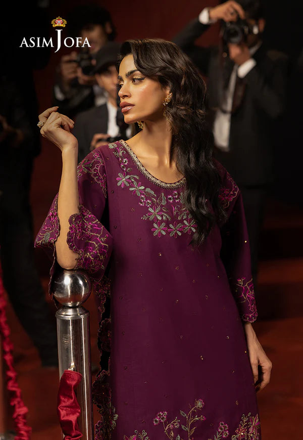 AJLLF-09 Embroidered Lawn Silk 2 Pcs