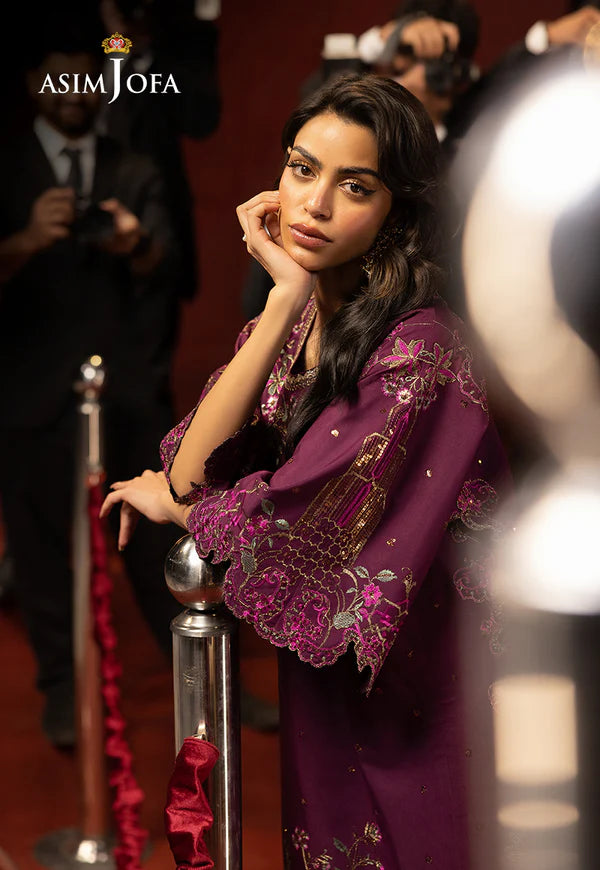 AJLLF-09 Embroidered Lawn Silk 2 Pcs