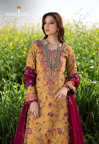 AJELL-07 EMBROIDERED LAWN 3 PCS