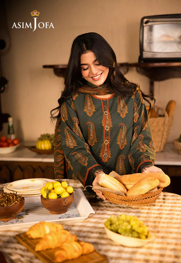 AJUBJ-22 Printed Lawn 3 Pcs