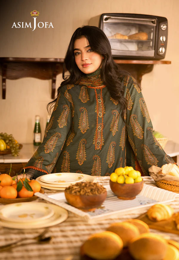 AJUBJ-22 Printed Lawn 3 Pcs