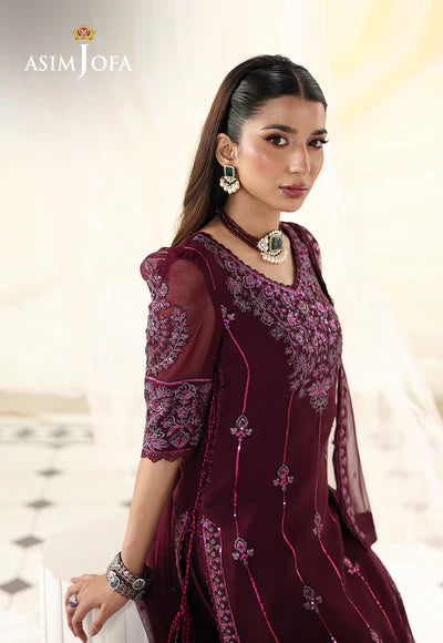 AJUEV-04 EMBROIDERED CHIFFON UNSTITCHED 3 PCS