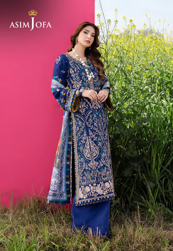 AJELL-11 EMBROIDERED LAWN 3 PCS