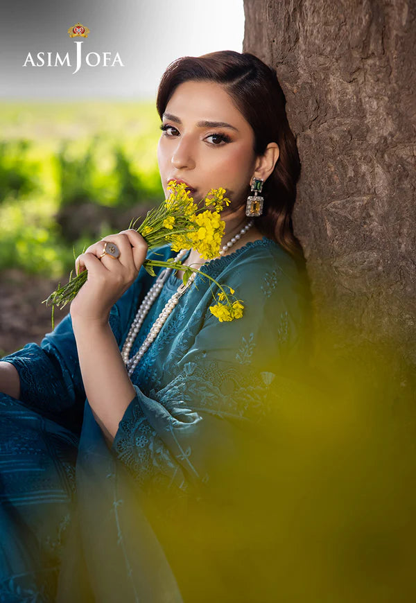 AJELL-17 EMBROIDERED LAWN 3 PCS