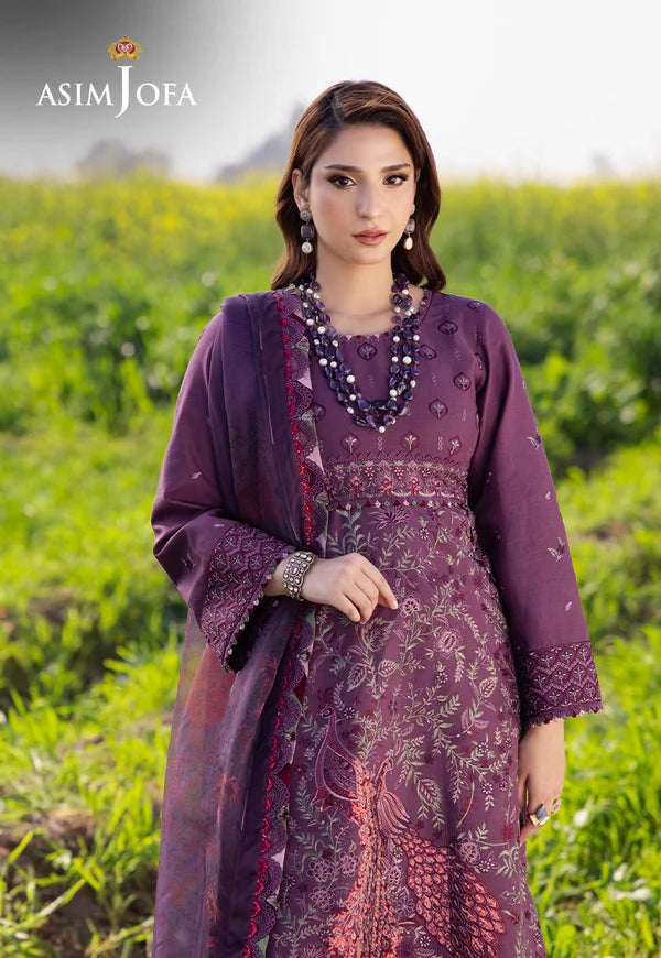 AJELL-18 EMBROIDERED LAWN 3 PCS