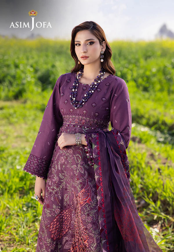 AJELL-18 EMBROIDERED LAWN 3 PCS