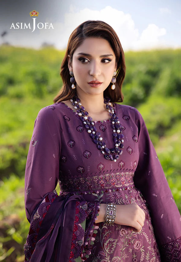 AJELL-18 EMBROIDERED LAWN 3 PCS