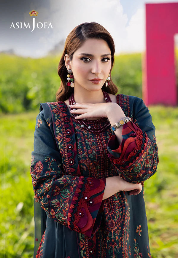 AJELL-04 EMBROIDERED LAWN 3 PCS