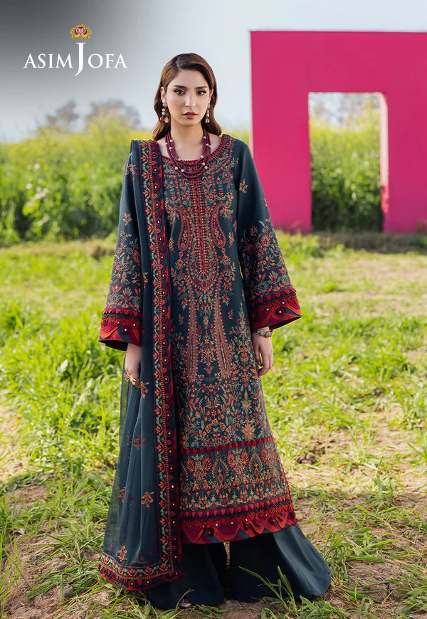 AJELL-04 EMBROIDERED LAWN 3 PCS