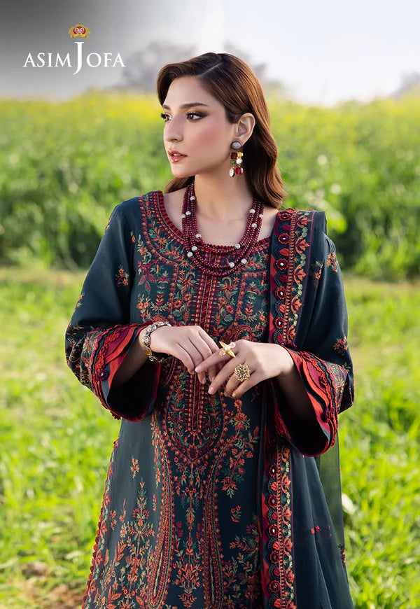 AJELL-04 EMBROIDERED LAWN 3 PCS