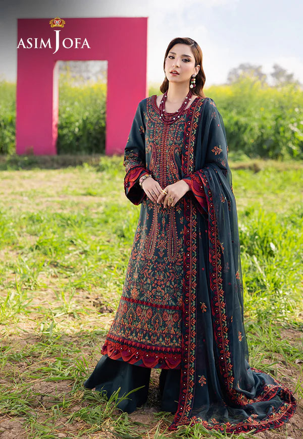 AJELL-04 EMBROIDERED LAWN 3 PCS