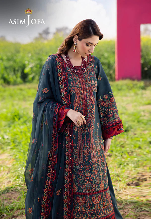 AJELL-04 EMBROIDERED LAWN 3 PCS