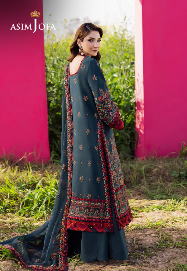AJELL-04 EMBROIDERED LAWN 3 PCS