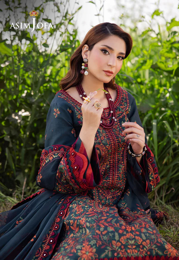 AJELL-04 EMBROIDERED LAWN 3 PCS