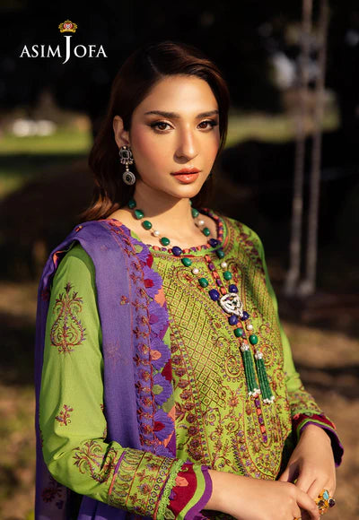 AJELL-05 EMBROIDERED LAWN 3 PCS